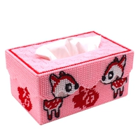 3D Cross Stitch Kit Комплект стерео, вышитая толстая шерстяная бумажная коробка, накачанная бумажная коробка 491 Fulu Lin Diy Гостиная Новая