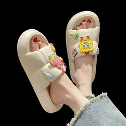 2025 New Style Slippers for Women, Summer Fashion, Cute Cartoon Thick-Soled soft sole Non-Slip Home Sandals