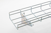 Grid bridge triangular plate bracket surface-mounted wire trough stainless steel mesh machine room wiring support