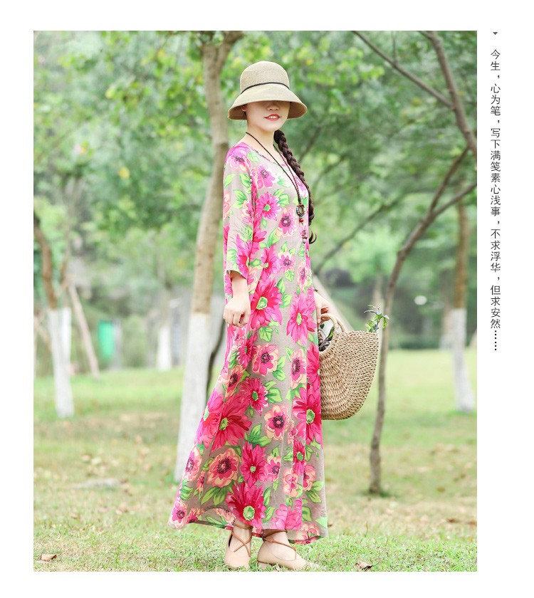 Robe femme en Coton et lin - Ref 3328623 Image 25