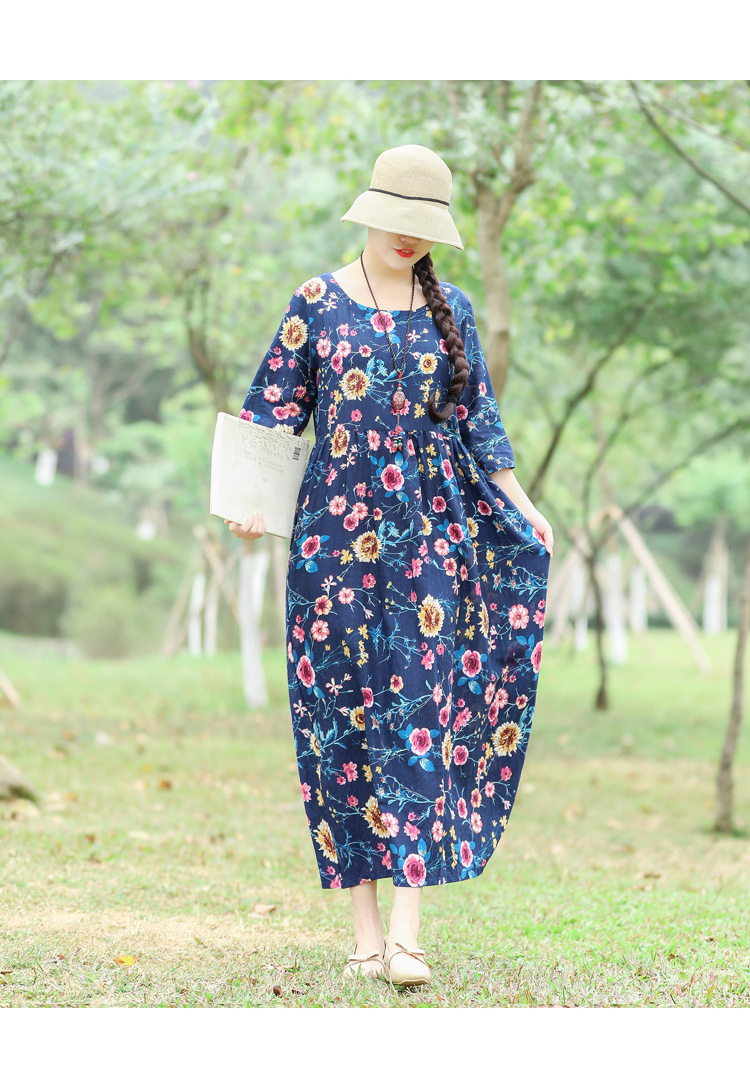 Robe femme en Coton et lin - Ref 3328623 Image 37