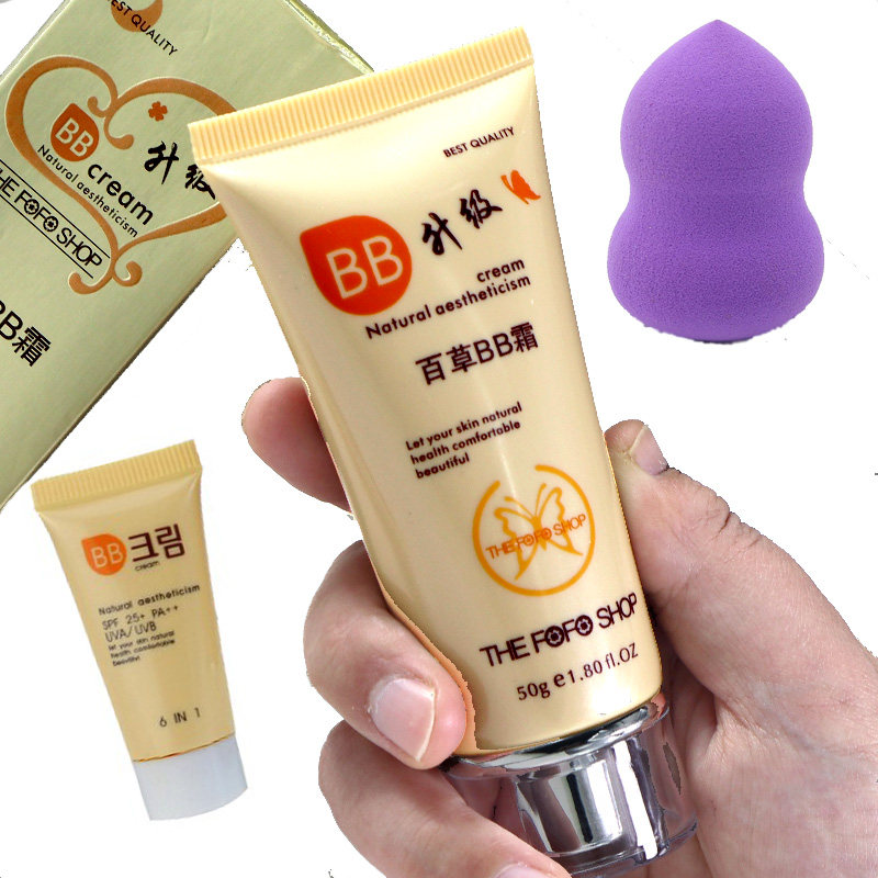 South Korea Baicao BB cream moisturizing waterproof oil control nude makeup concealer strong lasting moisturizing do not take off makeup