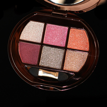 Winnie Bear 10 color pearlescent Super flashing sequins wine red makeup Diamond 9 color eye shadow plate flash to the end