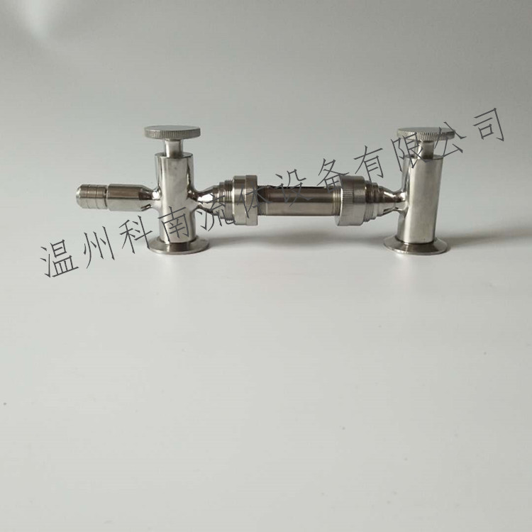 Conan Fluid's new 304 material stainless steel sanitary chuck type with sampling glass tube quick-loading level gauge