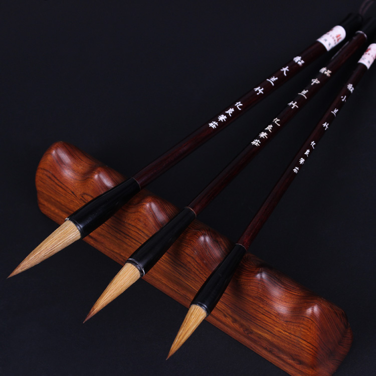  100 million Liangzhuang boutique Lanzhu State painting calligraphy and brush boutique Lanzhu wolf mush brush