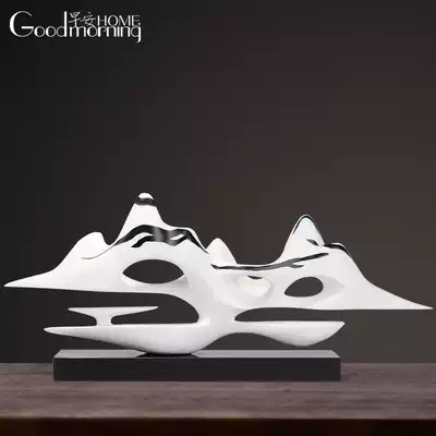 New Chinese style Yunshan fog Sea Modern Chinese style wine cabinet entrance decoration Model room soft decoration Office decoration