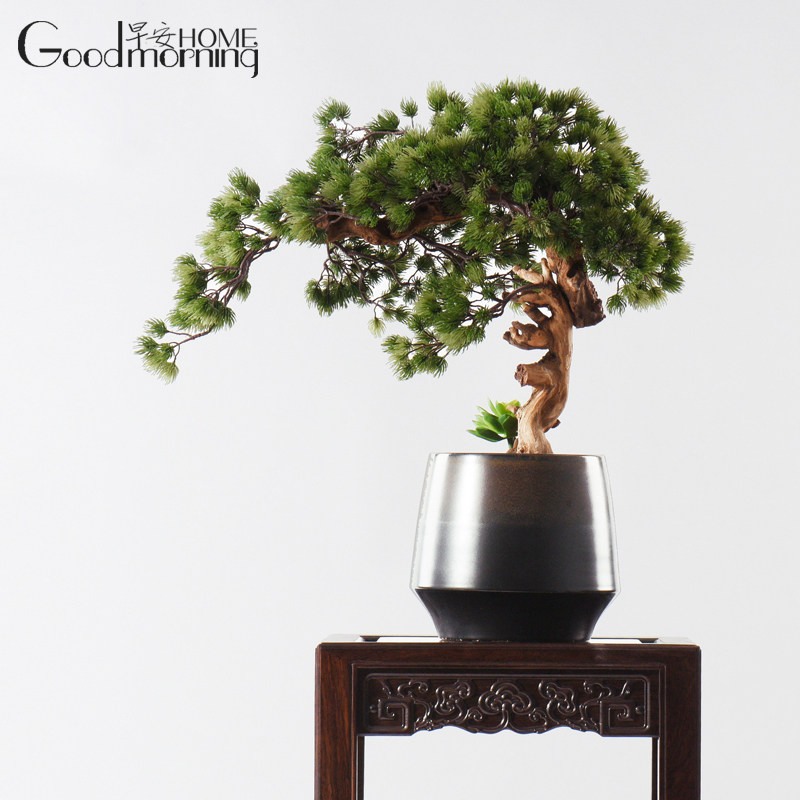 Chinese style Zen Serve greet pines Pine Roots Carving a hotel lobby Decorative Villa-like Room Office Landscape Bonsai