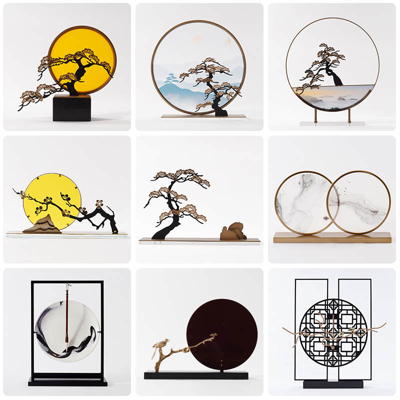 New Chinese High-end Artwork Pendulum of Uan Guan Living Room Sample House Display Center Hotel Decent Board Room Soft Adornment Sunrise Oriental
