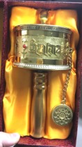 Six-Character Daming Mantra Gold Foil Copper Handle Large Five-Ming Patent