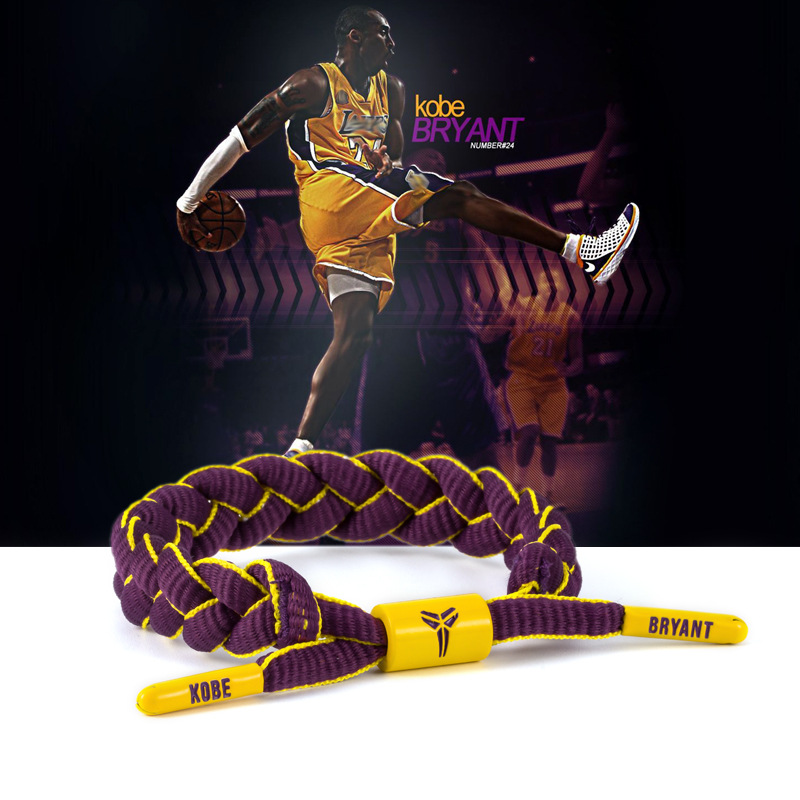 Sports Bracelet Sports Handrope Basketball Star Handlock Fan Goods James Kobe Letter Brother Owen Curry