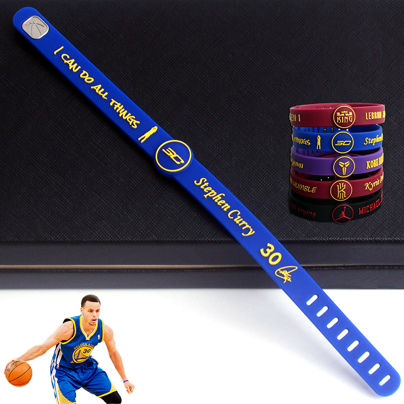 Sports bracelet star Silicone Bracelet Student Bracelet Basketball Cuff Sports Accessories Kurico Biowen