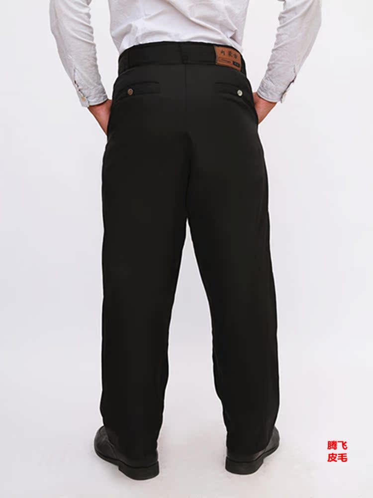 Pantalon cuir homme droit pour hiver - Ref 1477011 Image 12
