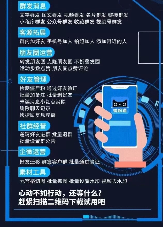 图片[1]-安卓官铺『微粉猫』文字群发/视频群发/群内加好友/ 转发朋友圈/检测僵尸粉 /群发客户群-速度达