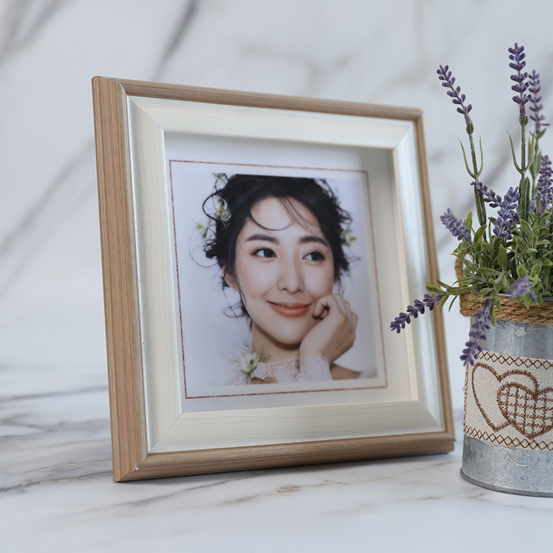 Photo frame pendulum table custom washing photo made into swing piece photo gallery high-end wedding photos Crystal Photo Frame Photo Book Flush