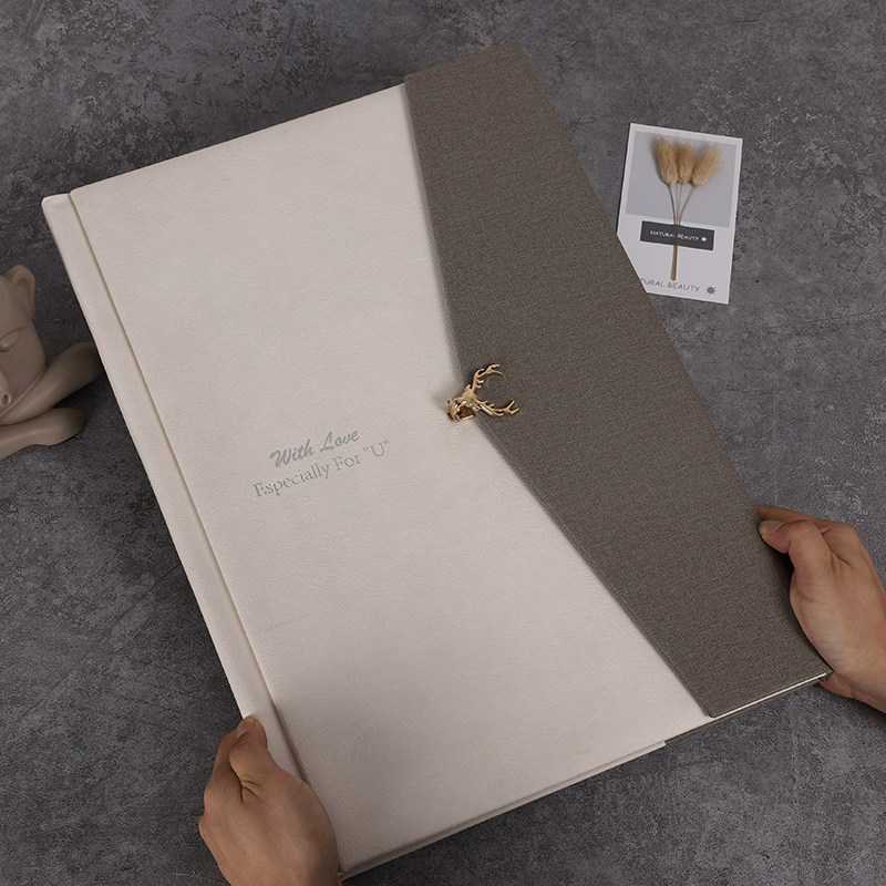 Wedding photo album production high-end wedding album high-end leather photo studio directly for wedding photos refined into the book customization