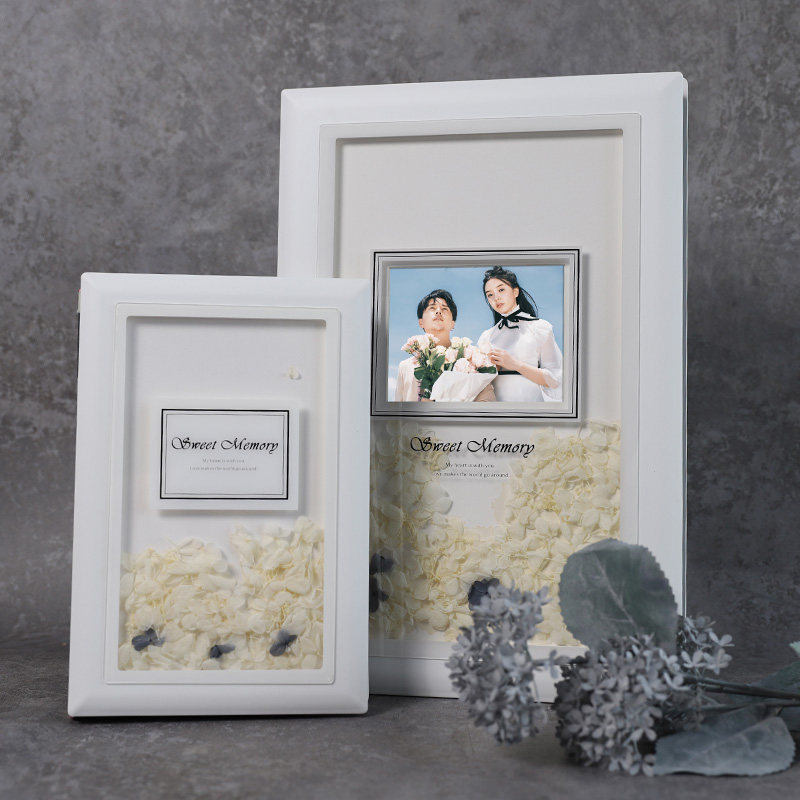 Crystal Phase Ben Customized Baking Porcelain Dry Flower Cover HD Wedding Gift Booklet Making Wedding photography Photography Refined into the book