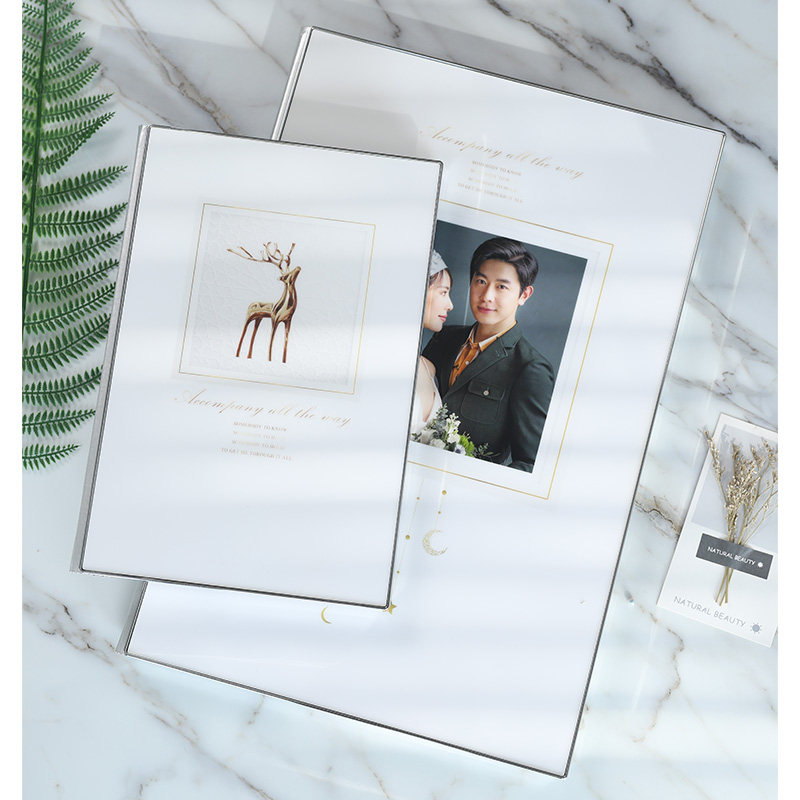 High-end crystal phase Benwedding photo Wedding Photography Refined in the production of customized flushing knot wedding photo ultra-clear commemorative album