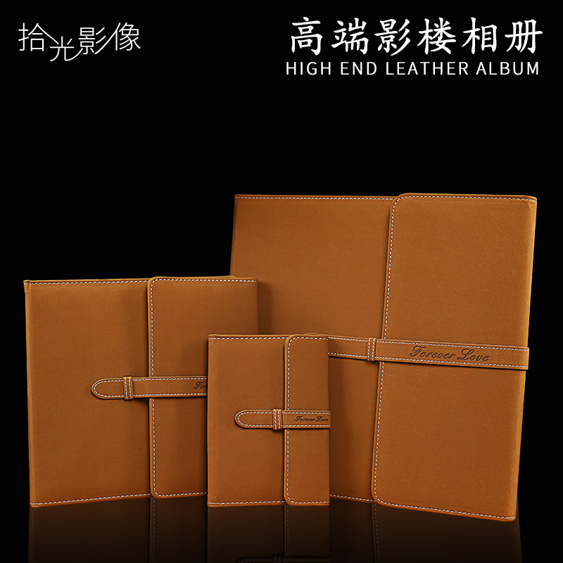 Photo album Custom high-end leather Commemorative Album Wedding photo refined into the register to make baby's growth children photo gallery square