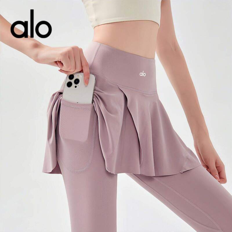 Alo Official Store Genuine Yoga Clothing Spring and Autumn Two-Piece Yoga Pants Fitness Long Pants Butt-Lifting Sports Leggings Alo Official Store Genuine Yoga Clothing Spring and Autumn Two-Piece Yoga Pants Fitness Long Pants Butt-Lifting Sports Leggings