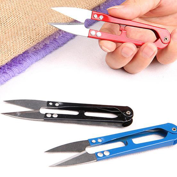 9 95 Make U Type Scissors Stainless Steel Small Scissors Cut Wire Head Tailor Sewing Clothing Cross Stitch Small Yarn Cut
