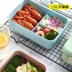 Ba lưới rơm lúa mì với hộp ăn trưa cho nhân viên văn phòng có thể được làm nóng trong lò vi sóng - Hộp cơm điện sưởi ấm
