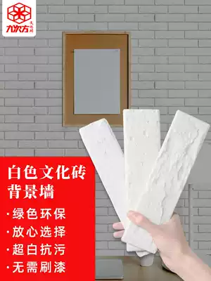 White cultural bricks, white bricks, cultural fossils, wall tiles, Nordic wall bricks, Antique bricks, small white bricks