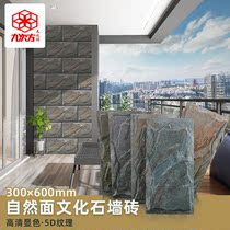 Imitation cultural stone exterior wall tiles 300x600 Garden Garden mushroom stone self-built house granite stone exterior wall tiles antique tiles