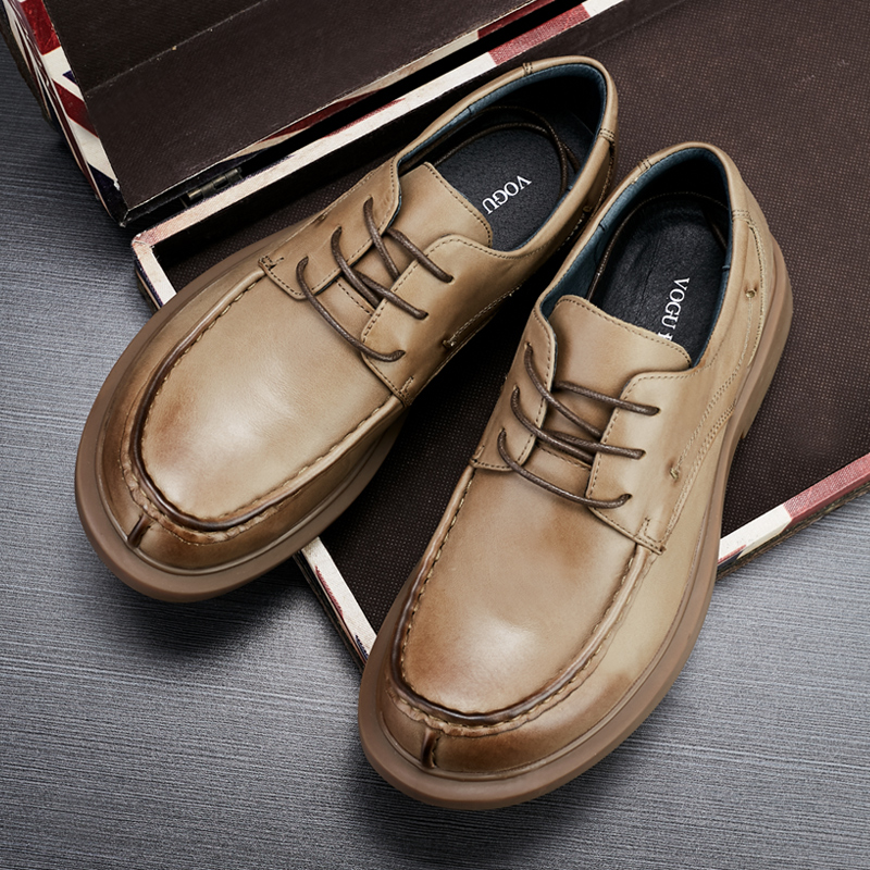 Casual Leather Shoes Men Ingren Business Men's Shoes Trends 100 Hitch 2022 Fall Shoes Youth Ensemble Retro Leather Shoes