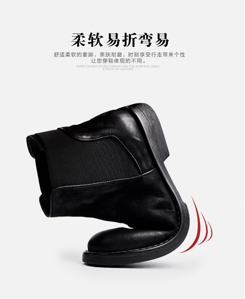 Mùa hè của Nam Giới Boots Da Cao của Nam Giới Xu Hướng Retro Martin Khởi Động Người Anh Khởi Động Bình Thường Chelsea Boots