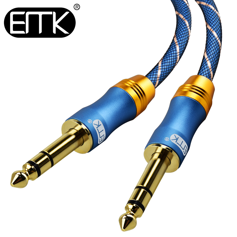 EMK 6 35mm 1 4 Male to Male TRS Stereo Audio Cable