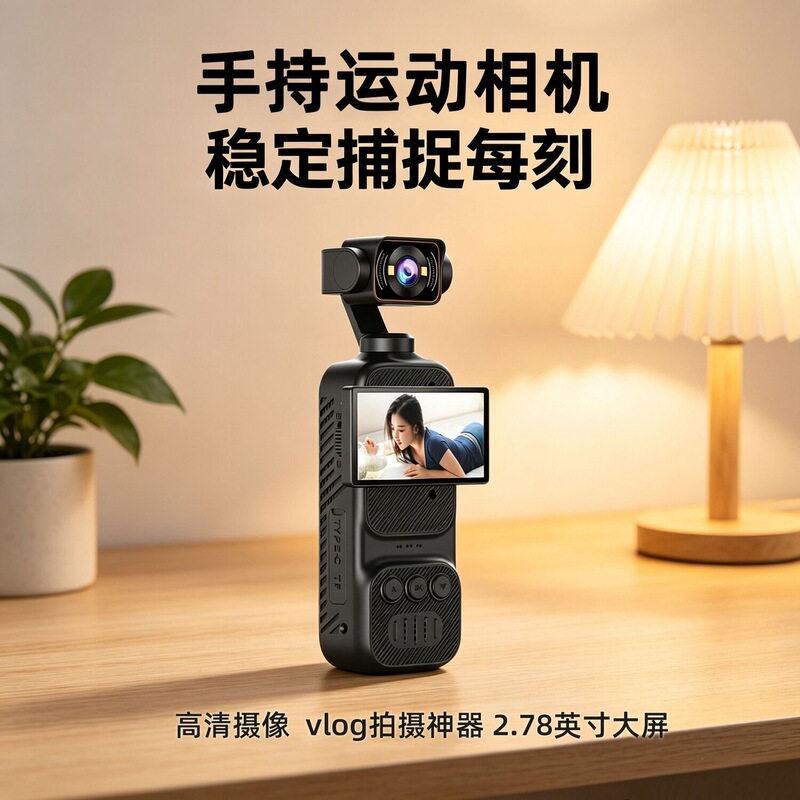 Student Handheld Gimbal Digital Camera Outdoor Cycling Sports Recorder with Night Vision, Anti-Shake, Pocket-Sized, Portable, Wifi Student Handheld Gimbal Digital Camera Outdoor Cycling Sports Recorder with Night Vision, Anti-Shake, Pocket-Sized, Portable, Wifi
