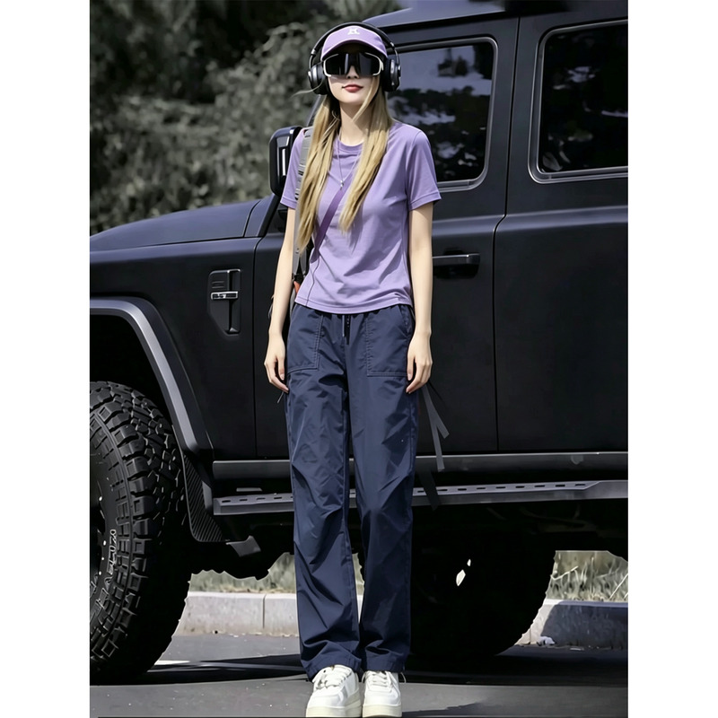 Women's Hiking Clothing Set, New Summer Style, Stylish and Age-Reducing, Quick-Drying, Breathable, Sun-Protective Cover-Up, Casual Sports Two-Piece Set Women's Hiking Clothing Set, New Summer Style, Stylish and Age-Reducing, Quick-Drying, Breathable, Sun-Protective Cover-Up, Casual Sports Two-Piece Set
