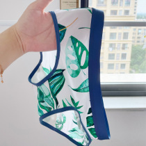 North orange panties female summer ice silk thin 2021 silky personality middle waist fast dry youth middle waist Japanese cartoon cute