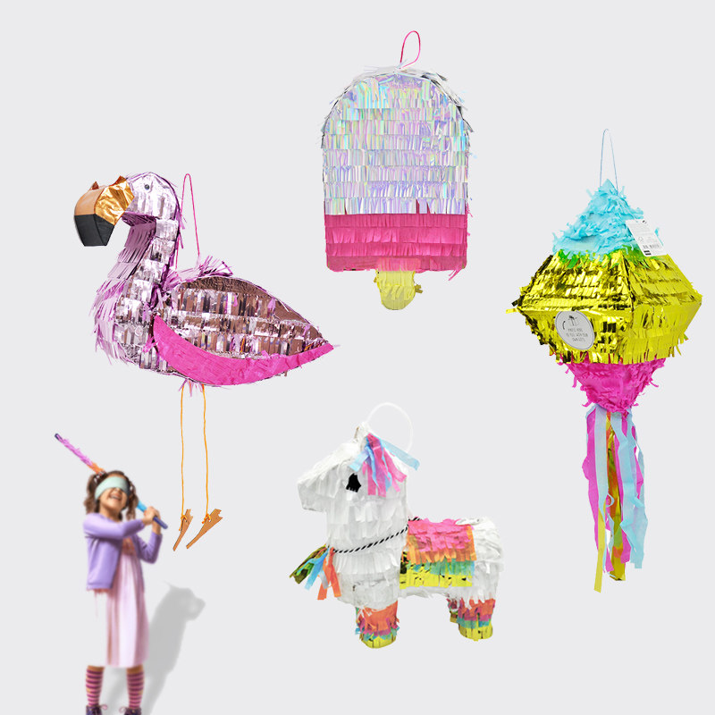 Trumpet pinata Flamingo alpaca children's birthday party toy game props pinata smash sugar beat