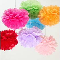 Paper Flowers Balls Creativity Wedding Rawls Wedding House Party Arrangement Wedding props background wall Weddings New house Decorative Items