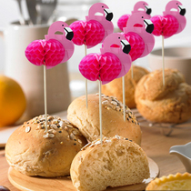 INS Stereos 3D Firebird Birthday Party Arrangement Baking Cake Decoration Inserts of Fruit Inserted Flags 15