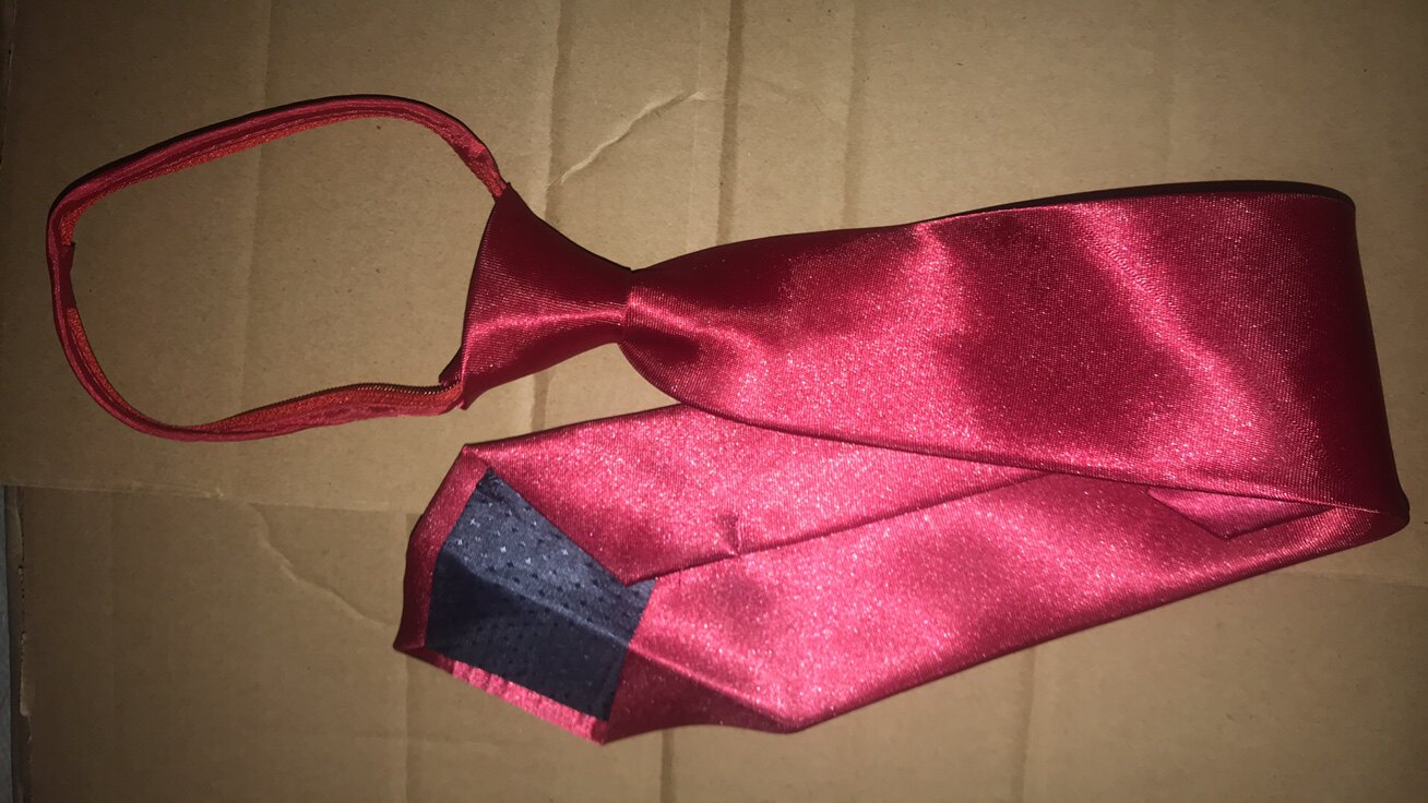 Soldier wind music new red tie band uniform tie accessories zipper tie