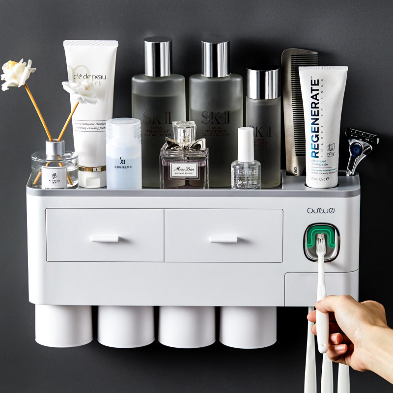 Toilet wall hanging shelf washing table cosmetics storage box artifact toilet dressing room supplies household encyclopedia