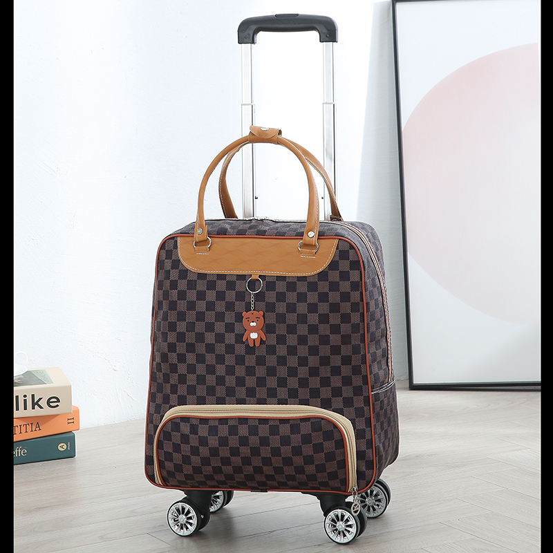 Korean version of the universal wheel trolley bag travel bag female large-capacity handbag travel boarding case light luggage bag short trip