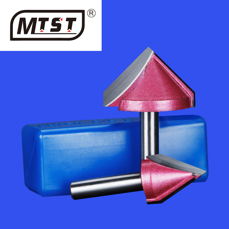 Inspur V-shaped knife 3d woodworking trimming knife tool alloy chamfering knife chamfering knife 90 degree engraving machine tool milling cutter