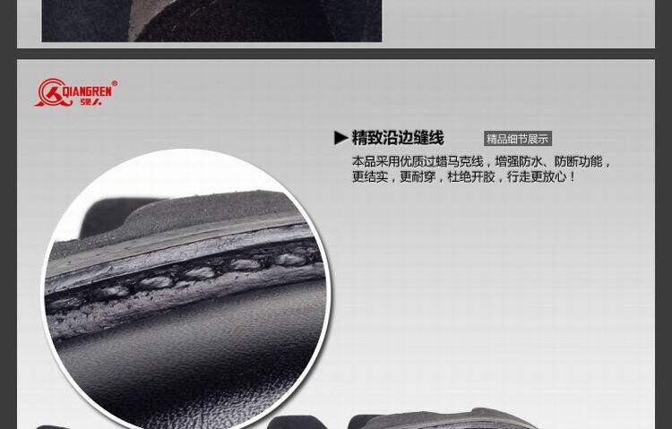 Boots militaires en Première couche de cuir - Ref 1397889 Image 65