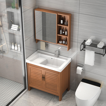 Floor-to-ceiling bathroom cabinet Combination basin Integrated ceramic wash basin Wash basin Balcony wash basin with washboard pool