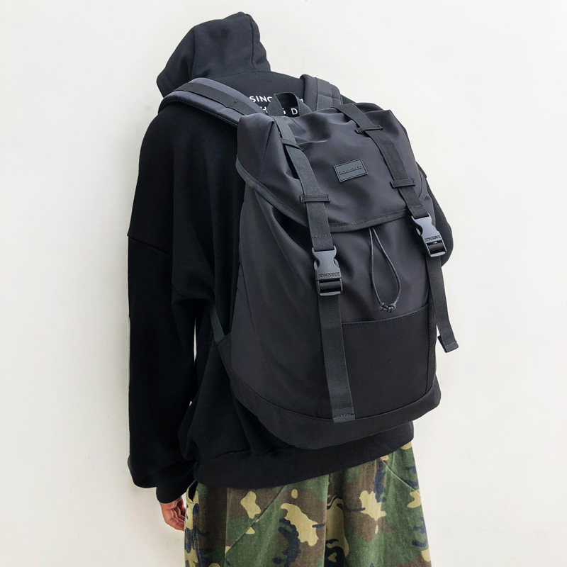 Tide tag rope after carry men fashion trend simple leisure Han Edition college bag female computer travel bag