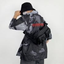 New chest bag men's tide brand multifunctional waist bag women's sports Japanese casual shoulder messenger bag student mobile phone backpack