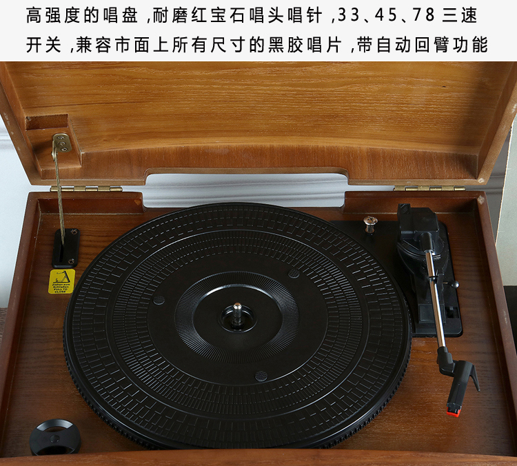 mua đầu đĩa than Bán Châu Âu và Hoa Kỳ nhiều loại máy ghi âm Bluetooth bằng gỗ retro retro cao cấp bằng máy ghi âm LP vinyl máy ghi âm CD - Máy hát 	đầu đĩa than micro seiki