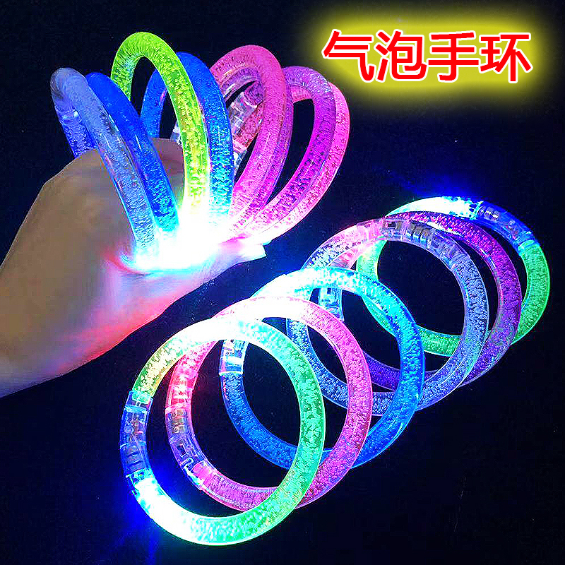 New luminous bubble bracelet flashing LED light bracelet bar concert cheering luminous props scan code gift