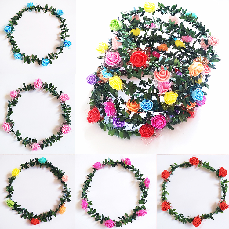 Sen Female Garlet Headquarters Beach Tourist Scenic Area Fever Garden Bride Hair Children's Garden Wholesale