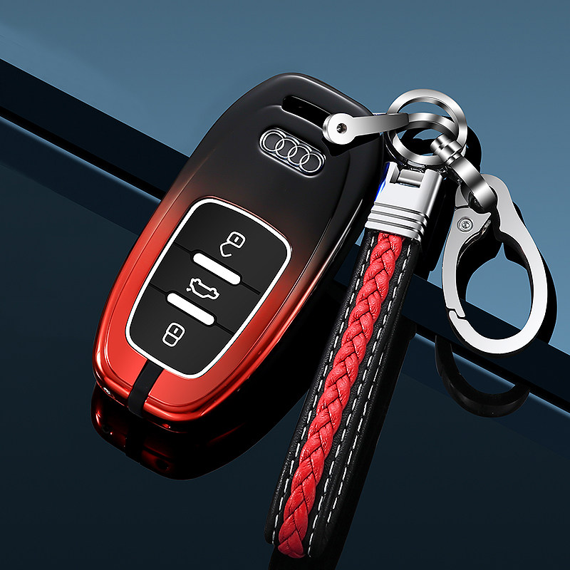 Suitable for Audi car key set A4L Q3 shell TT A7 A8L A6L A5 A3 Q2L bag high-grade buckle men and women
