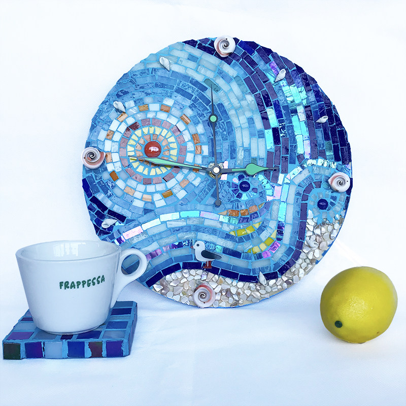 DIY Mosaic Clock Material Bag Creative Adults Handmade Personality Practical Gift Living Room Bedroom Decoration