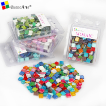 1cm Mixed color Glitter Crystal Glass Mosaic Adult Children DIY MINI handmade brick 1 molecule mini brick